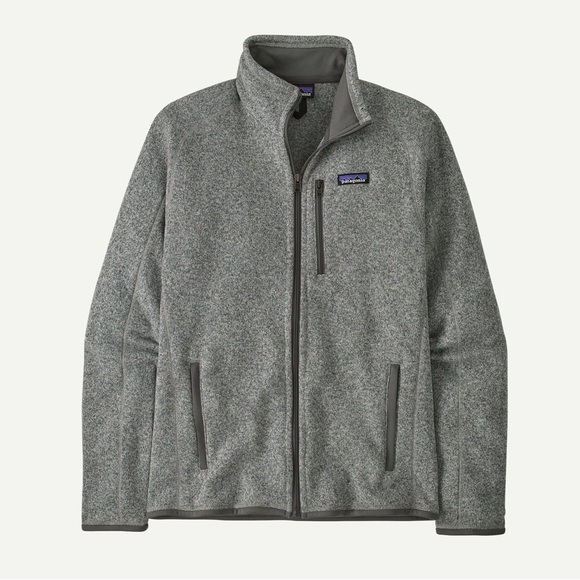 Patagonia Men's Better Sweater® Fleece Jacket w/Zip-Up Mock Neck in Heather Gray
